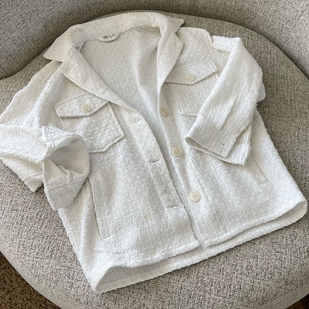 White Button Up Shacket - image 1